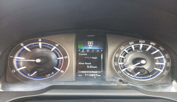 2016 Toyota Innova Crysta 2.8 ZX AT 7 STR, Diesel, Automatic, 1,15,807 km, Odometer Image