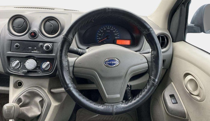 2015 Datsun Go T, Petrol, Manual, 82,790 km, Steering Wheel Close Up