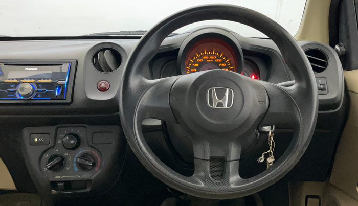 2015 Honda Amaze 1.2L I-VTEC E, Petrol, Manual, 55,595 km, Steering Wheel Close Up