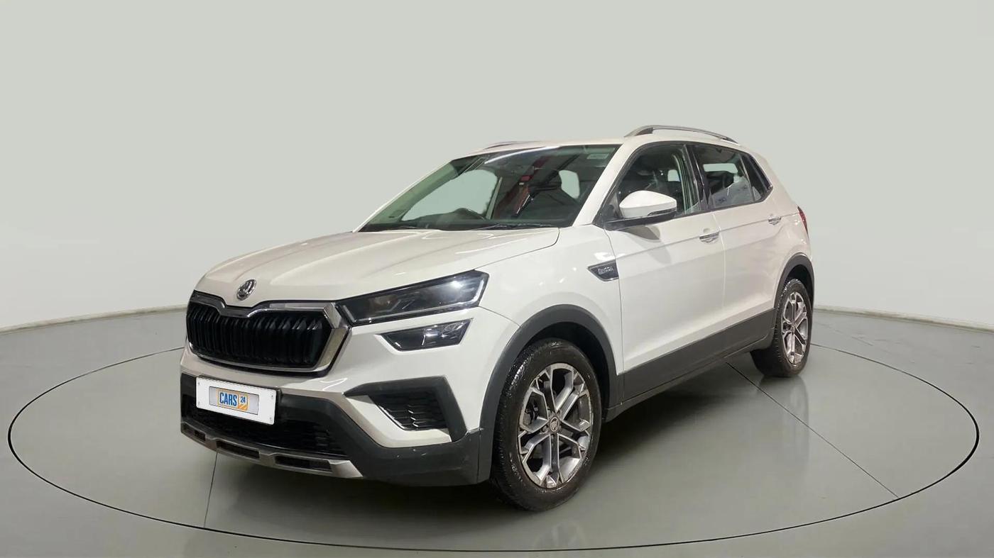 2021 Skoda KUSHAQ STYLE 1.0L TSI AT, Petrol, Automatic, 73,745 km, Left Front Diagonal