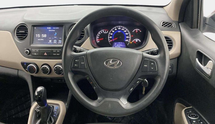 2017 Hyundai Grand i10 SPORTZ (O) AT 1.2 KAPPA VTVT, Petrol, Automatic, 32,511 km, Steering Wheel Close Up