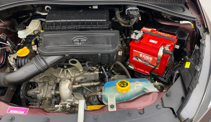 2021 Tata TIGOR XZA PLUS PETROL, Petrol, Automatic, 20,402 km, Engine View - Left