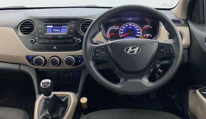 2015 Hyundai Grand i10 SPORTZ 1.2 KAPPA VTVT, Petrol, Manual, 34,552 km, Steering Wheel Close Up