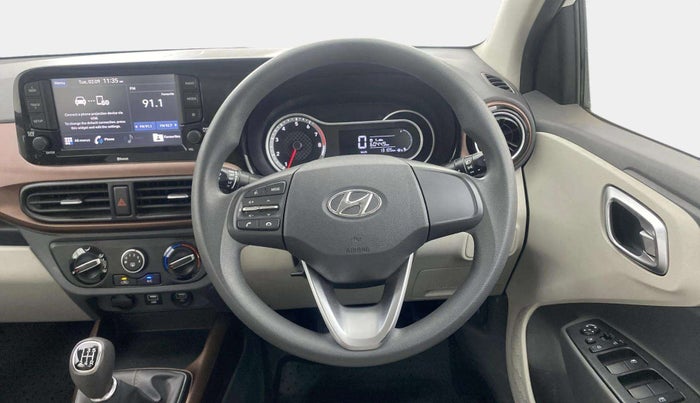 2021 Hyundai AURA SX 1.2, Petrol, Manual, 13,104 km, Steering Wheel Close Up