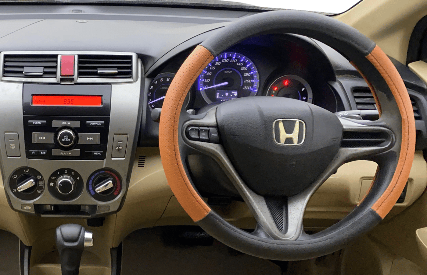 2012 Honda City 1.5L I-VTEC S AT, Petrol, Automatic, 1,28,943 km, Steering Wheel Close Up