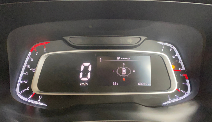 2020 KIA SONET GTX PLUS 1.0 IMT, Petrol, Manual, 63,261 km, Odometer Image