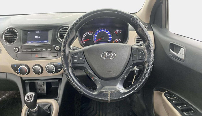 2018 Hyundai Xcent S 1.2, Petrol, Manual, 1,00,881 km, Steering Wheel Close Up