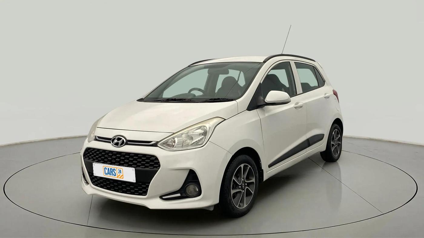 2018 Hyundai Grand i10 SPORTZ (O) AT 1.2 KAPPA VTVT, Petrol, Automatic, 49,230 km, Left Front Diagonal