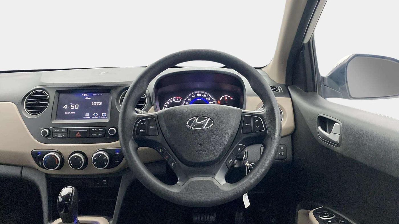 2018 Hyundai Grand i10 SPORTZ (O) AT 1.2 KAPPA VTVT, Petrol, Automatic, 49,230 km, Steering Wheel Close Up