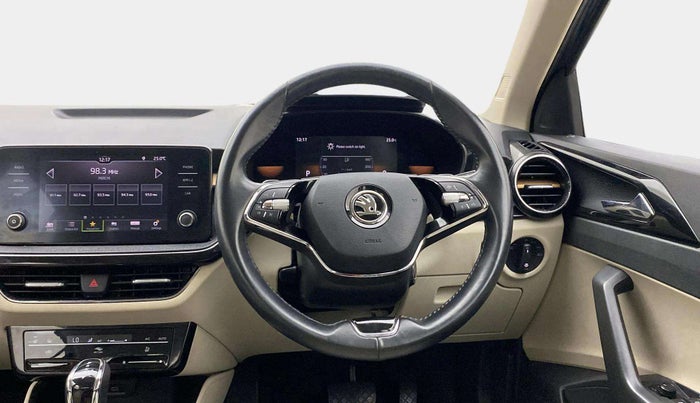 2022 Skoda SLAVIA STYLE 1.0L TSI AT, Petrol, Automatic, 27,837 km, Steering Wheel Close Up