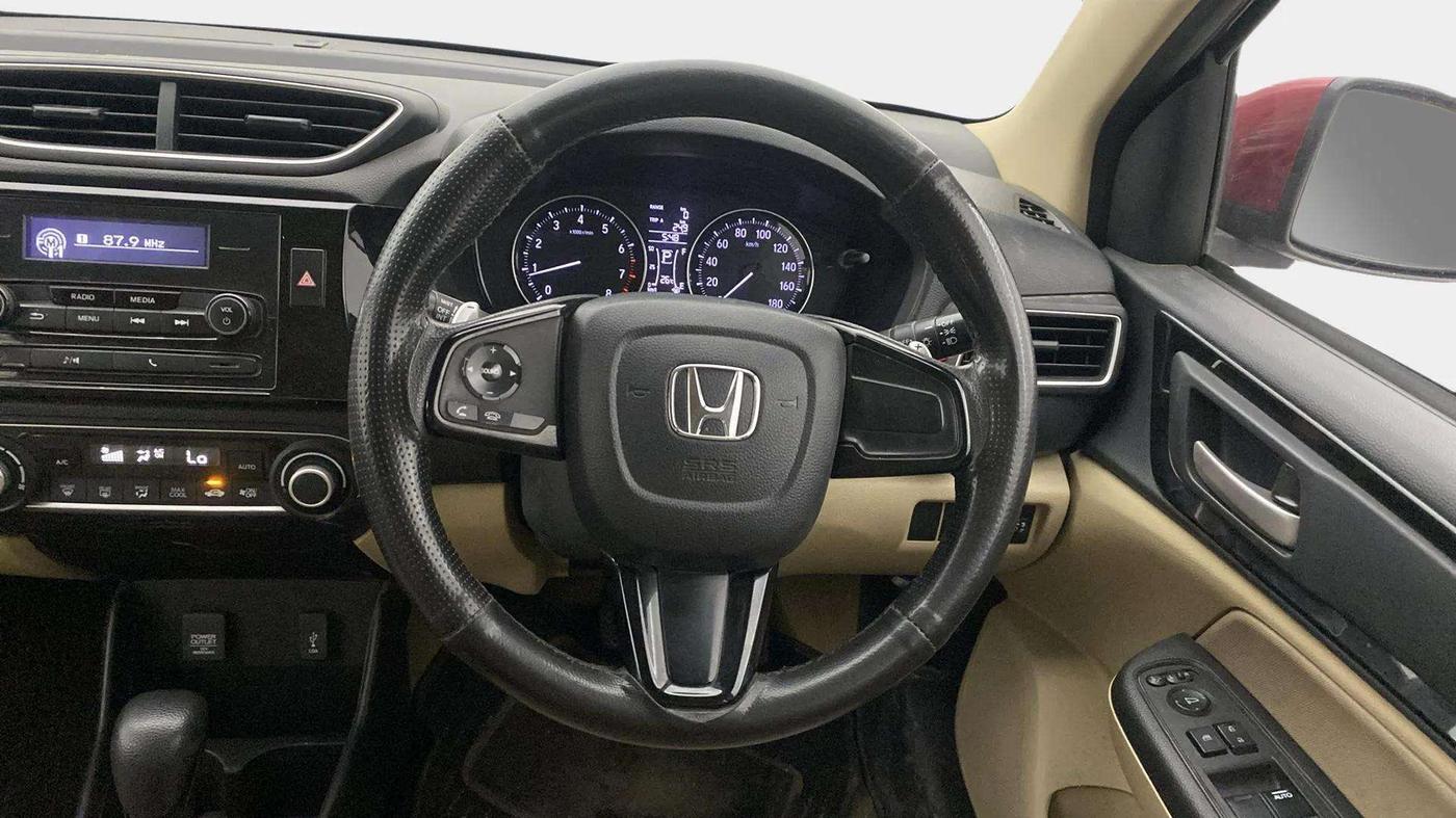 2020 Honda Amaze 1.2L I-VTEC V CVT, Petrol, Automatic, 57,802 km, Steering Wheel Close Up