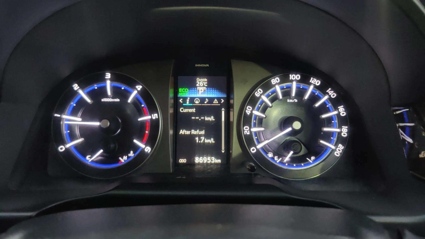 2017 Toyota Innova Crysta 2.8 ZX AT 7 STR, Diesel, Automatic, 86,953 km, Odometer Image