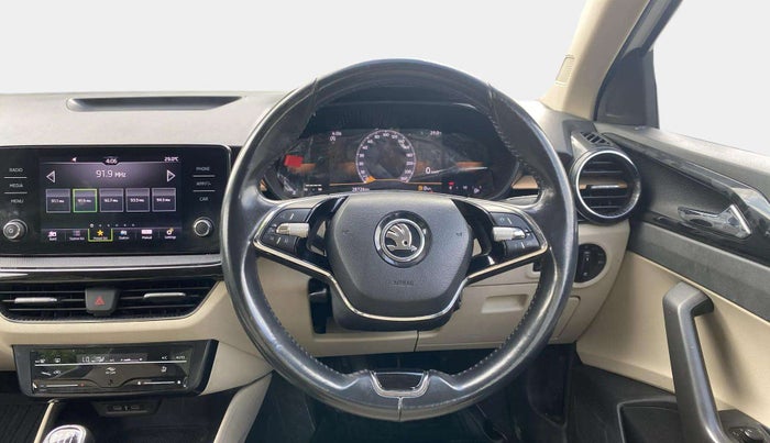 2022 Skoda SLAVIA STYLE 1.0L TSI MT, Petrol, Manual, 28,712 km, Steering Wheel Close Up