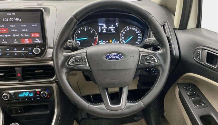 2020 Ford Ecosport TITANIUM 1.5L DIESEL, Diesel, Manual, 1,06,568 km, Steering Wheel Close Up