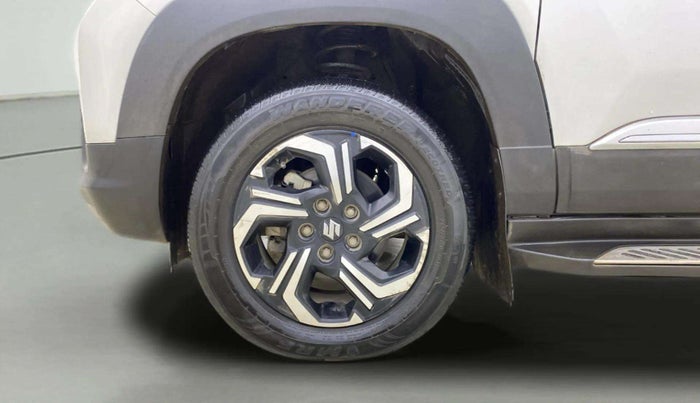 2023 Maruti BREZZA ZXI + AT SMART HYBRID, Petrol, Automatic, 13,976 km, Left Front Wheel