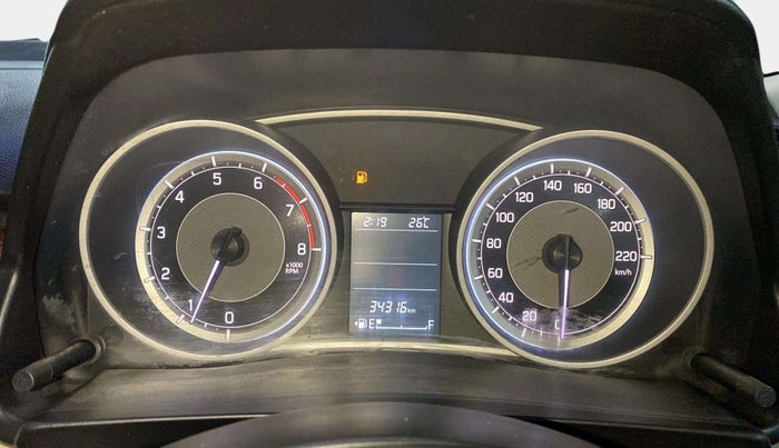 2017 Maruti Dzire ZXI PLUS, Petrol, Manual, 34,254 km, Odometer Image