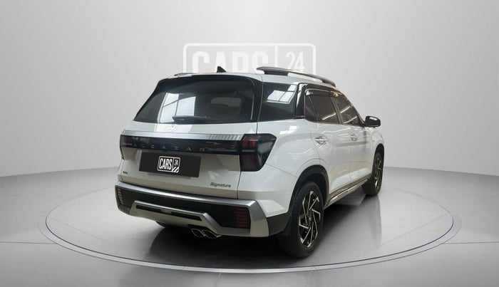 2025 Hyundai ALCAZAR Signature 6 STR 1.5 Turbo GDi Petrol DCT, Petrol, Automatic, 3,581 km, Right Back Diagonal
