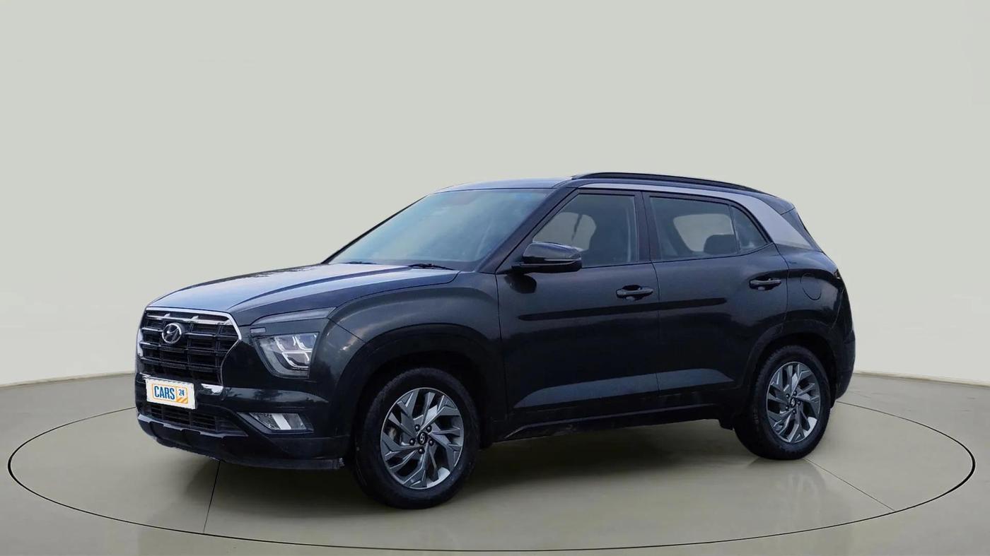2021 Hyundai Creta SX (O) 1.4 TURBO DCT, Petrol, Automatic, 52,589 km, Left Front Diagonal
