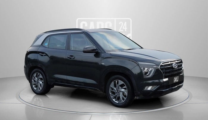 2021 Hyundai Creta SX (O) 1.4 TURBO DCT, Petrol, Automatic, 52,589 km, Right Front Diagonal