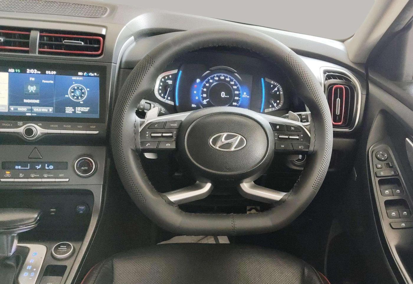 2021 Hyundai Creta SX (O) 1.4 TURBO DCT, Petrol, Automatic, 52,589 km, Steering Wheel Close Up