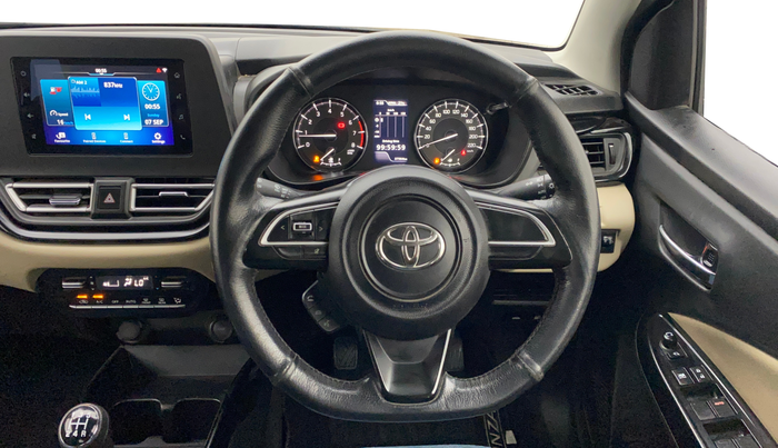 2022 Toyota Glanza G E-CNG, CNG, Manual, 37,562 km, Steering Wheel Close Up