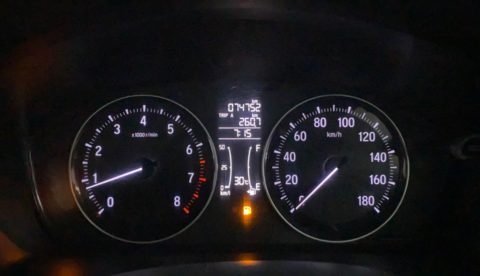 2019 Honda Amaze 1.2L I-VTEC VX, CNG, Manual, 74,742 km, Odometer Image