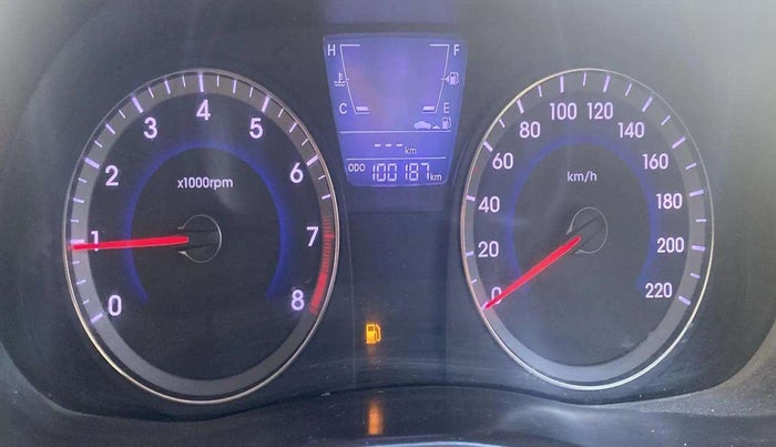 2012 Hyundai Verna FLUIDIC 1.6 VTVT EX, Petrol, Manual, 1,00,158 km, Odometer Image