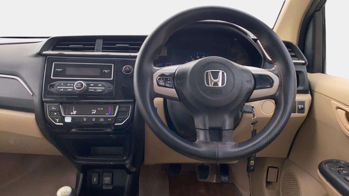 2018 Honda Amaze 1.5L I-DTEC S OPT, Diesel, Manual, 82,005 km, Steering Wheel Close Up