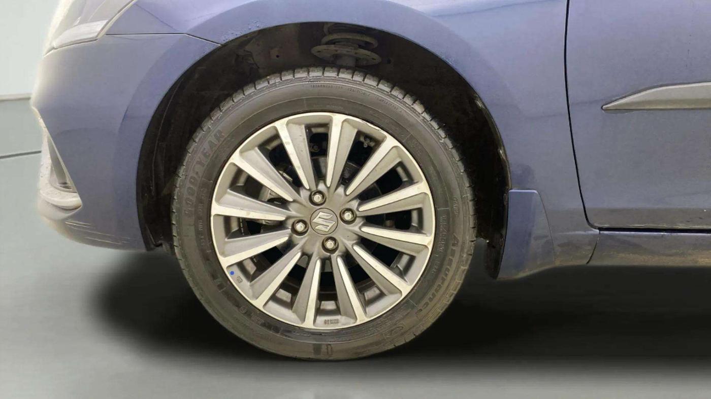 2023 Maruti Ciaz ALPHA  AT 1.5 SHVS PETROL, Petrol, Automatic, 8,655 km, Left Front Wheel