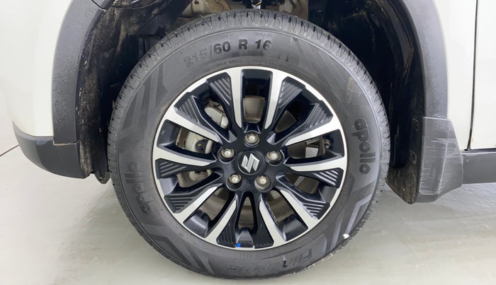 2022 Maruti BREZZA ZXI + AT SMART HYBRID, Petrol, Automatic, 9,124 km, Left Front Wheel