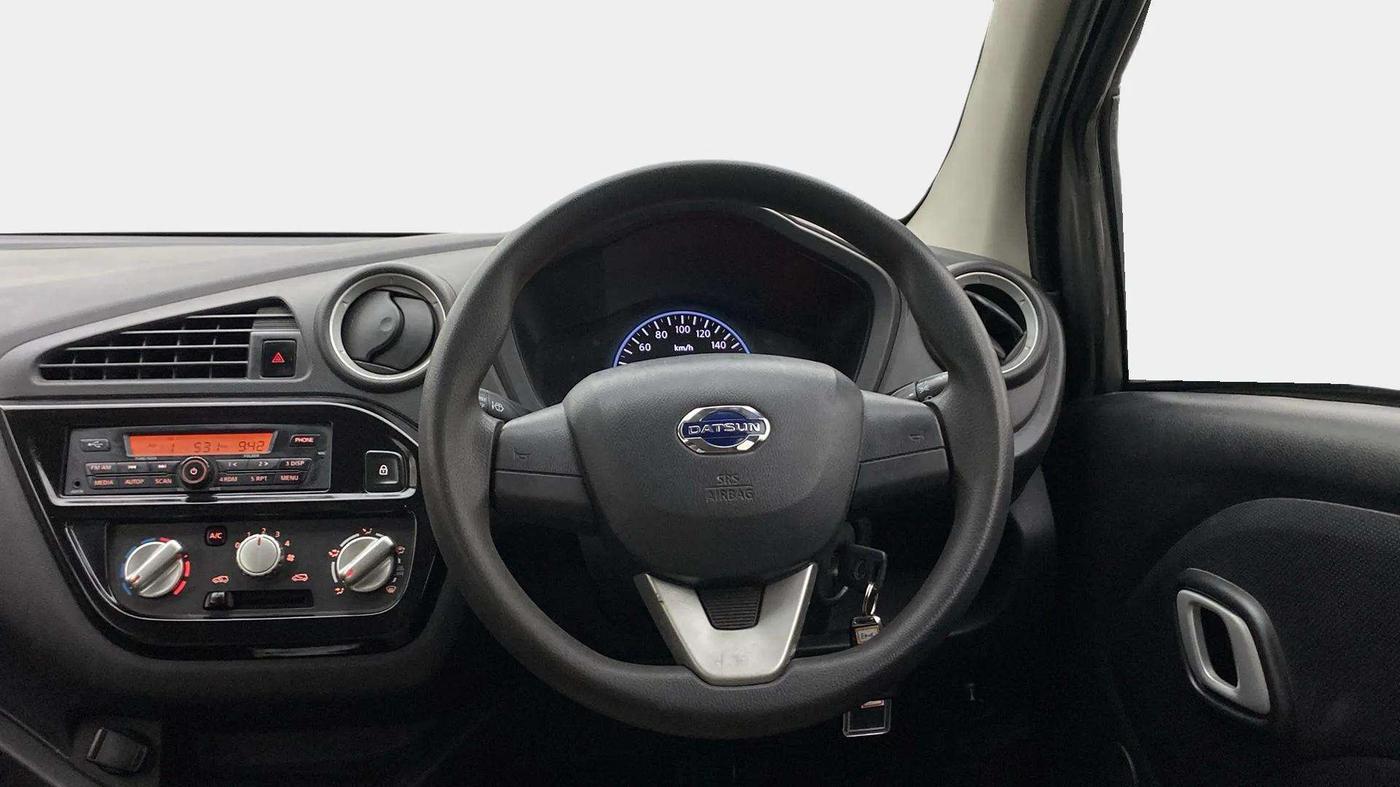 2019 Datsun Redi Go S 1.0 AMT, Petrol, Automatic, 28,809 km, Steering Wheel Close Up
