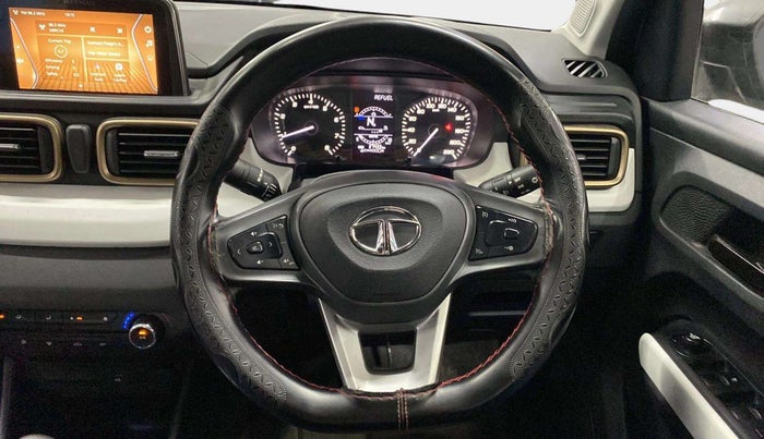 2022 Tata PUNCH ACCOMPLISHED AMT, Petrol, Automatic, 27,427 km, Steering Wheel Close Up