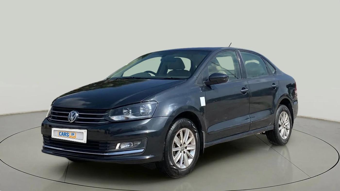 2016 Volkswagen Vento HIGHLINE PETROL AT, Petrol, Automatic, 97,478 km, Left Front Diagonal