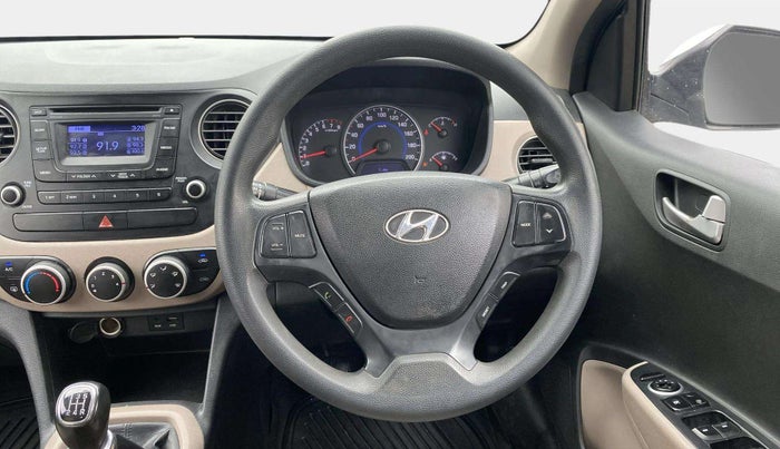 2016 Hyundai Grand i10 SPORTZ 1.2 KAPPA VTVT, Petrol, Manual, 1,27,263 km, Steering Wheel Close Up