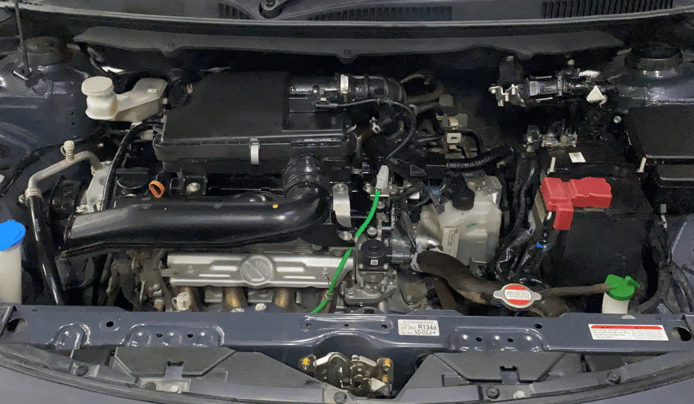 2023 Toyota Glanza G AMT, Petrol, Automatic, 24,917 km, Engine View