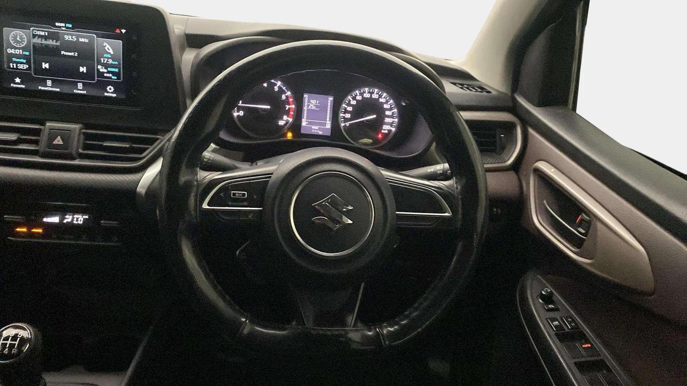 2023 Maruti FRONX DELTA PLUS 1.2MT, Petrol, Manual, 25,999 km, Steering Wheel Close Up