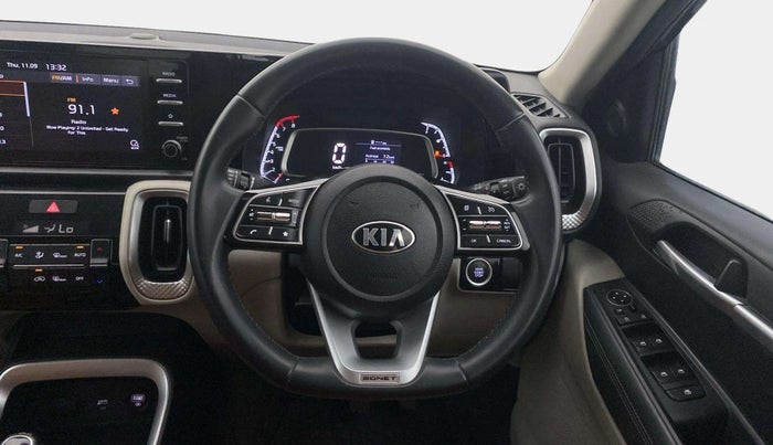 2021 KIA SONET HTX 1.0 IMT, Petrol, Manual, 57,682 km, Steering Wheel Close Up