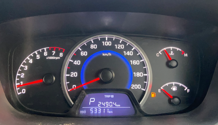 2017 Hyundai Grand i10 MAGNA AT 1.2 KAPPA VTVT, Petrol, Automatic, 53,296 km, Odometer Image
