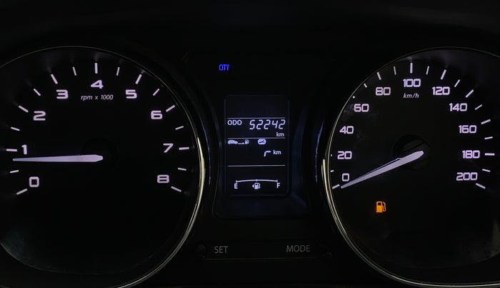 2018 Tata TIGOR XZ PLUS PETROL, Petrol, Manual, 52,239 km, Odometer Image