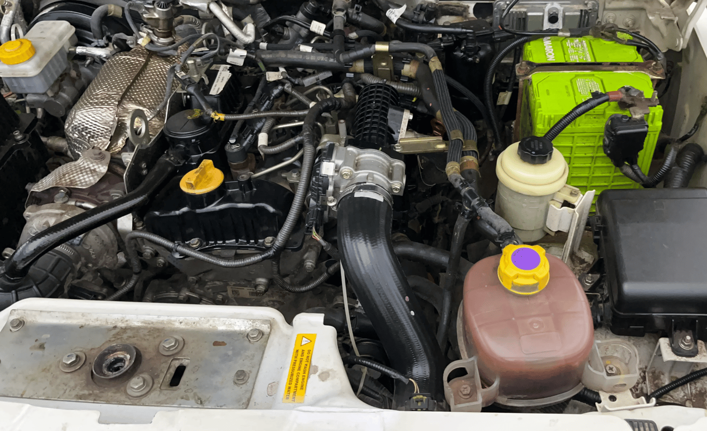 2021 Mahindra Bolero B6 (O), Diesel, Manual, 48,457 km, Engine View - Left