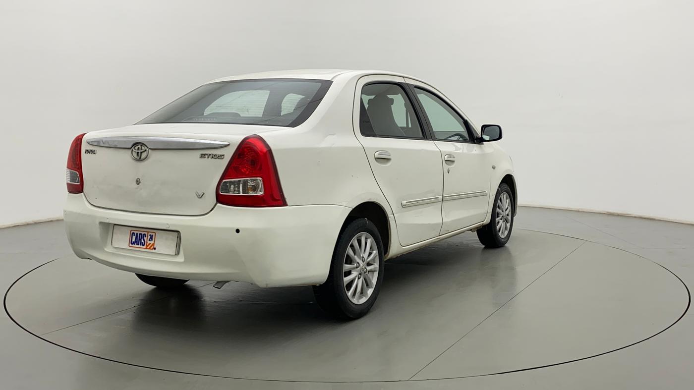 2011 Toyota Etios V, Petrol, Manual, 45,599 km, Right Back Diagonal
