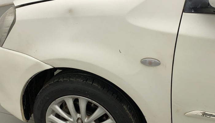 2011 Toyota Etios V, Petrol, Manual, 45,599 km, Left fender - Slightly dented