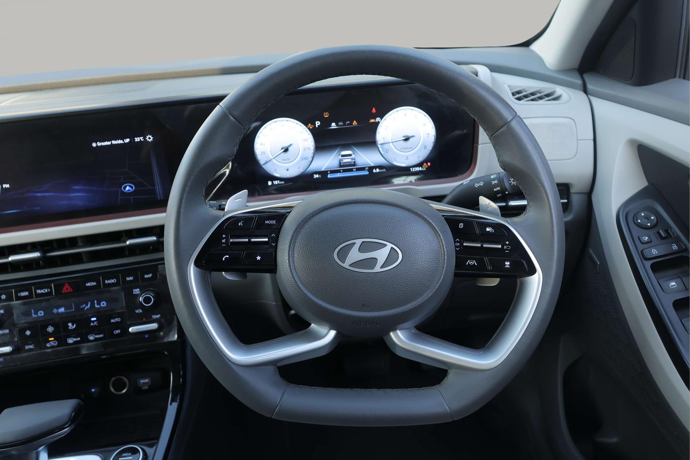 2024 Hyundai Creta SX (O) 1.5 TURBO DCT, Petrol, Automatic, 12,363 km, Steering Wheel Close Up