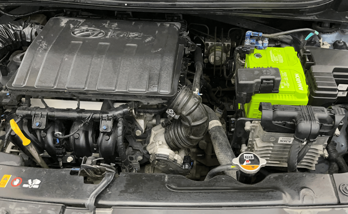 2021 Hyundai GRAND I10 NIOS SPORTZ AMT 1.2 KAPPA VTVT, Petrol, Automatic, 72,678 km, Engine View - Left