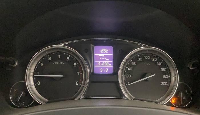 2018 Maruti Ciaz ZETA 1.4  MT PETROL, Petrol, Manual, 51,831 km, Odometer Image