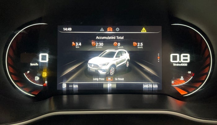 2022 MG ASTOR SAVVY 1.5 CVT, Petrol, Automatic, 34,679 km, Odometer Image