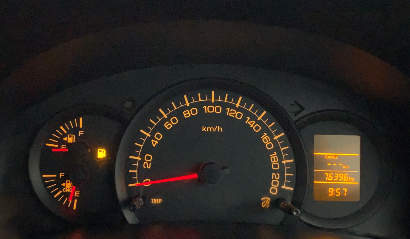 2021 Maruti Swift Dzire TOUR S-CNG (O), CNG, Manual, 76,452 km, Odometer Image