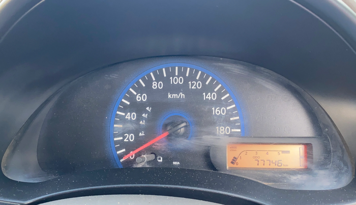 2014 Datsun Go T, Petrol, Manual, 77,725 km, Odometer Image