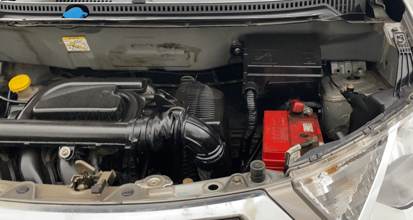 2018 Datsun Redi Go S 1.0 AMT, Petrol, Automatic, 28,250 km, Engine View - Left