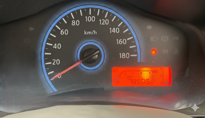 2016 Datsun Redi Go T (O), Petrol, Manual, 78,474 km, Odometer Image